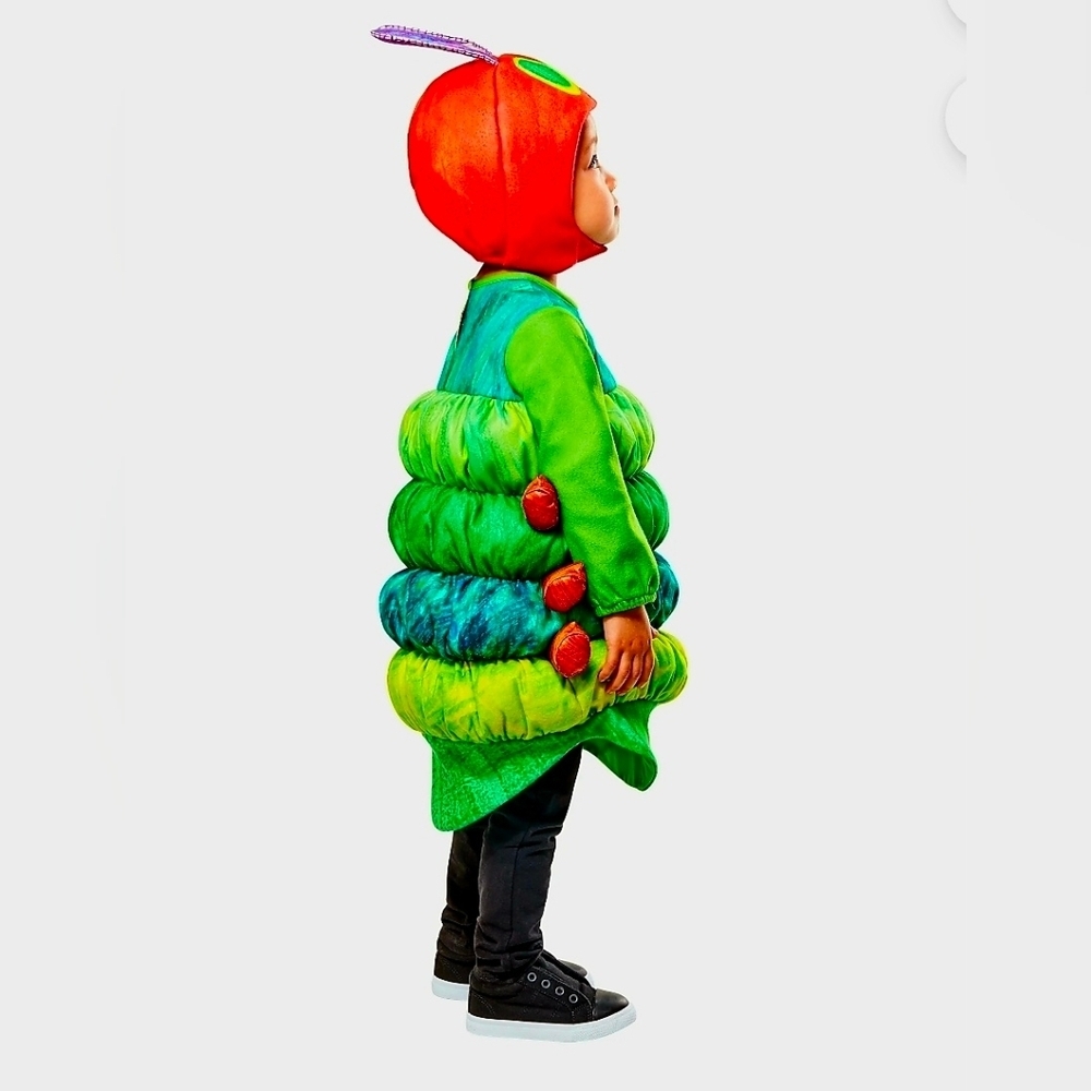 New the Very Hungry Caterpillar Unisex Baby Halloween Costume Set, Tunic & Hat - Picture 4 of 8